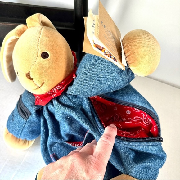 Vintage 1998 Kaloo Rabbit Denim Backpack - Picture 8 of 14